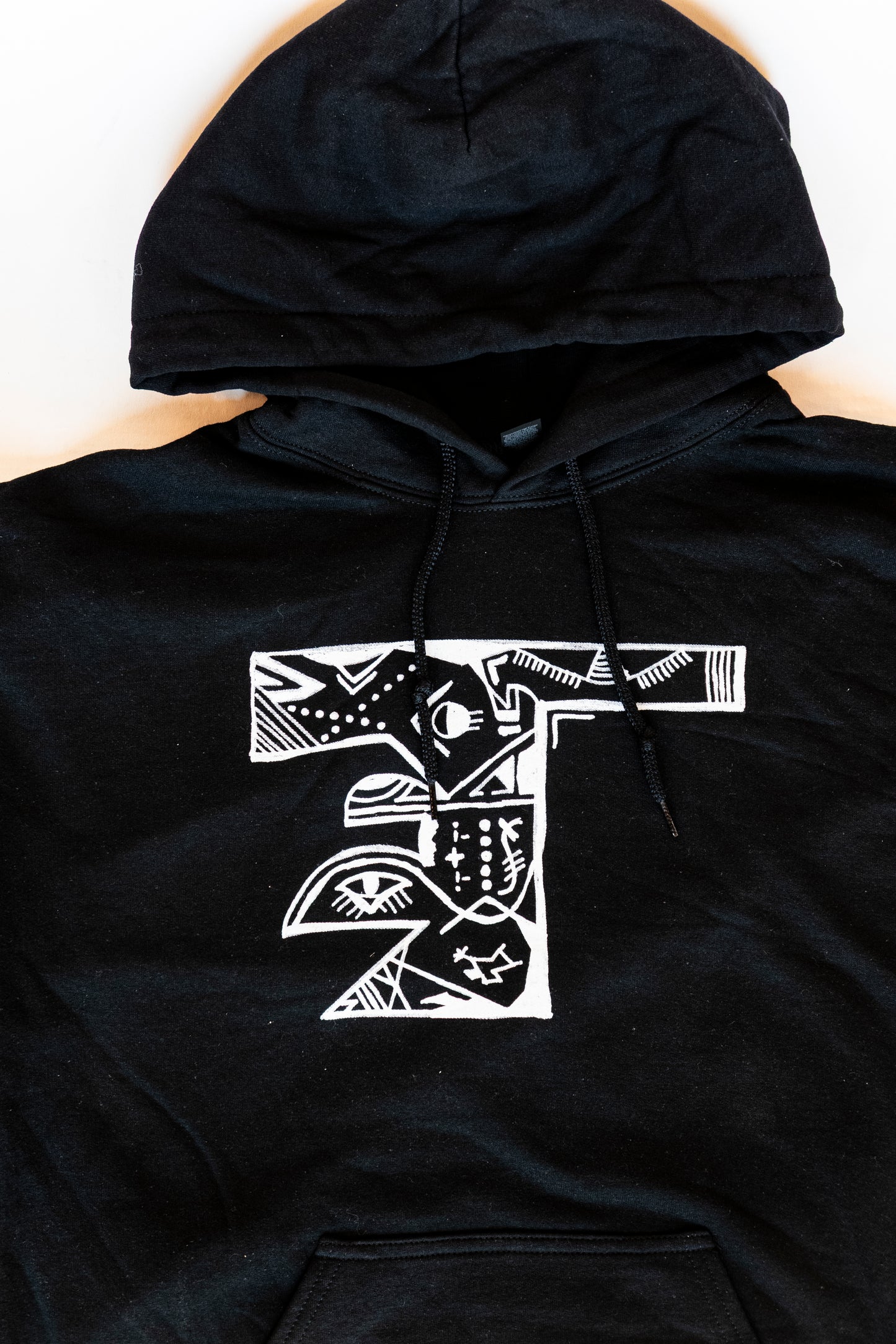 Black Doodle Hoodie