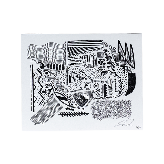 "Scribble" 8x10 Original Art Print (signed)